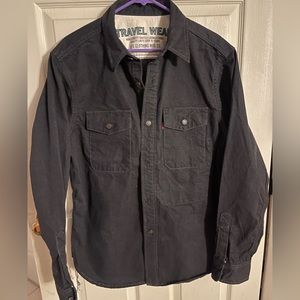 UES travel  denim 3 pockets shirt men’s size 4 made in Japan black
